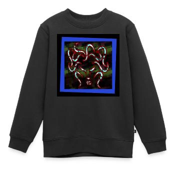 Fighting Face - Art Image - Sweat Premium enfant bio - noir - Devant - AI Model Kid Female (0cm)