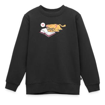 Noch ein Kapitel - Kinder Premium Organic Sweatshirt - Schwarz - Vorne - AI Model Kid Female (0cm)