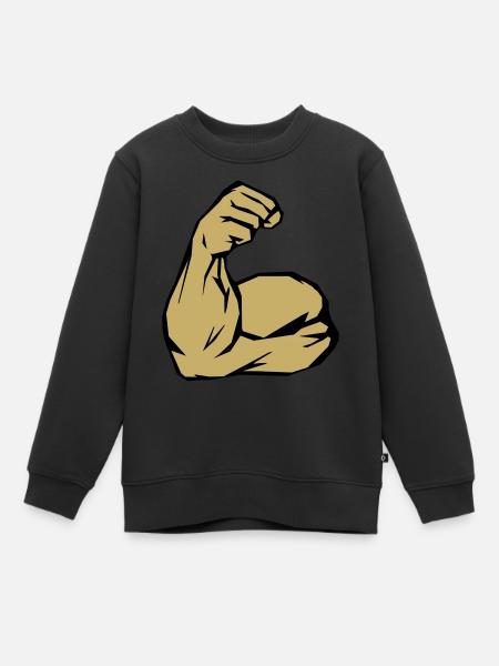 bizeps - Kinder Premium Organic Sweatshirt - Schwarz
