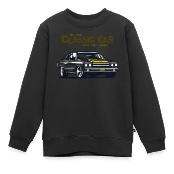 Classic Car Lovers i love my car - Kinder Premium Organic Sweatshirt - Schwarz - Vorne - AI Model Kid Female (0cm)