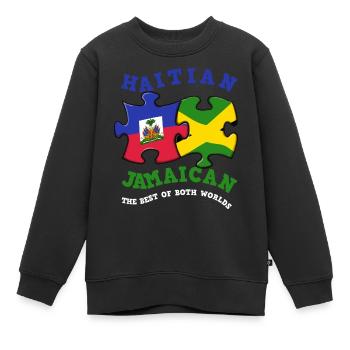 Haiti Haitianer Jamaika Kombination I Geschenk - Kinder Premium Organic Sweatshirt - Schwarz - Vorne - AI Model Kid Female (0cm)