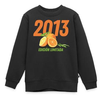 2013 - Edición Limitada - Kinder Premium Organic Sweatshirt - Schwarz - Vorne - AI Model Kid Female (0cm)