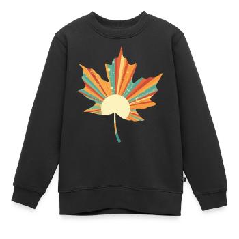 Retro-Bogen - Kinder Premium Organic Sweatshirt - Schwarz - Vorne - AI Model Kid Female (0cm)