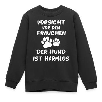 Hunde Hundefreund Haustier - Kinder Premium Organic Sweatshirt - Schwarz - Vorne - AI Model Kid Female (0cm)