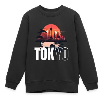 Kanji-Chic - Kinder Premium Organic Sweatshirt - Schwarz - Vorne - AI Model Kid Female (0cm)