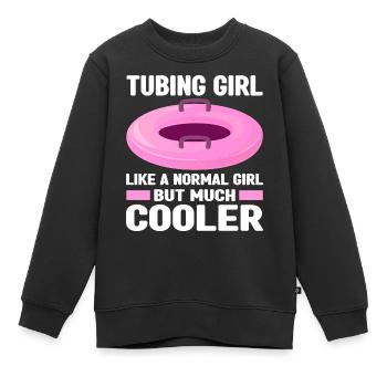 Rafting - Kinder Premium Organic Sweatshirt - Schwarz - Vorne - AI Model Kid Female (0cm)