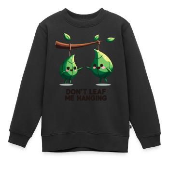 Ne me laisse pas pendre - Sweat Premium enfant bio - noir - Devant - AI Model Kid Female (0cm)