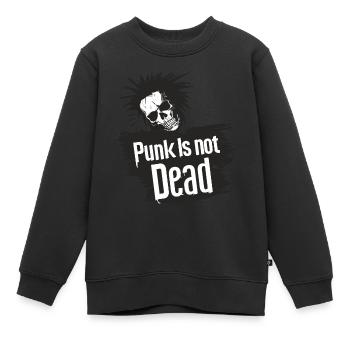 Punk Is Not Dead Punkrock Punker Punkrocker Rock - Kinder Premium Organic Sweatshirt - Schwarz - Vorne - AI Model Kid Female (0cm)