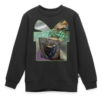 Du bist wichtig - Kinder Premium Organic Sweatshirt - Schwarz - Vorne - AI Model Kid Female (0cm)
