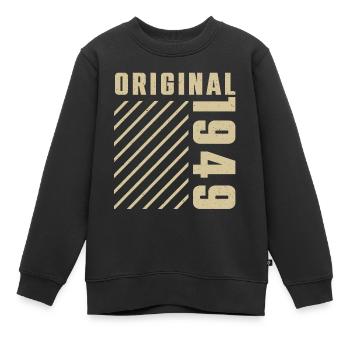 Original 1949 Authentischer 1949 Vintage Bursdag - Kinder Premium Organic Sweatshirt - Schwarz - Vorne - AI Model Kid Female (0cm)