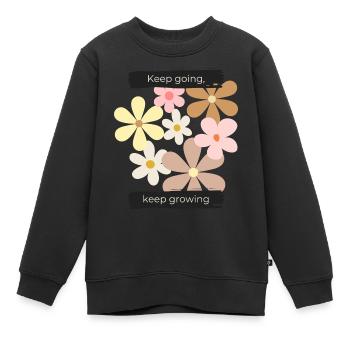 Continuez, continuez à grandir - Sweat Premium enfant bio - noir - Devant - AI Model Kid Female (0cm)