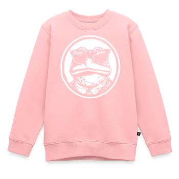 Frog Toad - Kids Premium Organic Sweatshirt - rose - Front - AI Model Kid Female (0cm)
