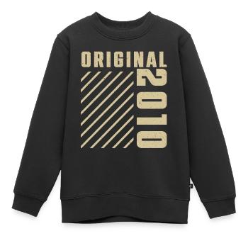 Original 2010 Authentic 2010 Vintage Bursdag - Kinder Premium Organic Sweatshirt - Schwarz - Vorne - AI Model Kid Female (0cm)