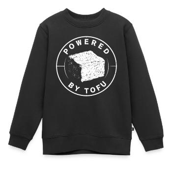 Tofu Lustiges - Kinder Premium Organic Sweatshirt - Schwarz - Vorne - AI Model Kid Female (0cm)