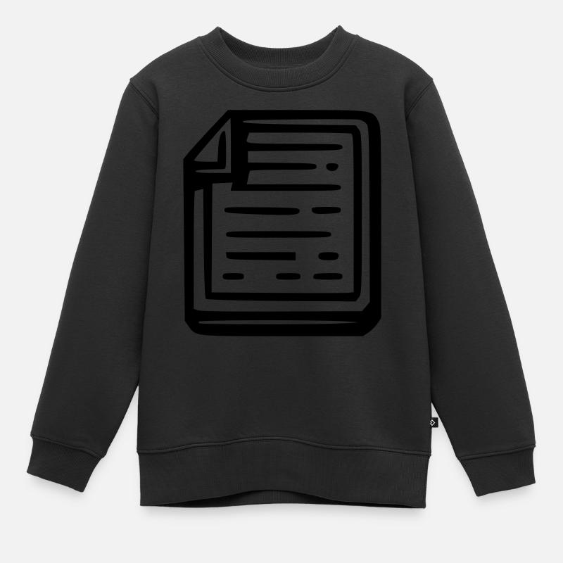 Notes - Sweat Premium enfant bio - noir