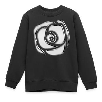 Chrome Rose T-Shirt - Kinder Premium Organic Sweatshirt - Schwarz - Vorne - AI Model Kid Female (0cm)
