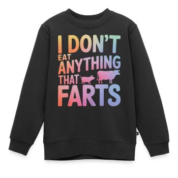 Végétarien Végétalien Végétarien Végétarien - Sweat Premium enfant bio - noir - Devant - AI Model Kid Female (0cm)