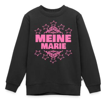 Marie - Sweat Premium enfant bio - noir - Devant - AI Model Kid Female (0cm)