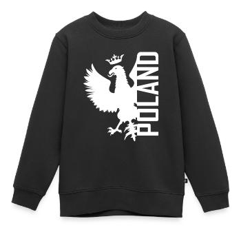 Aigle Polska - Polen - Adler - Pologne - Sweat Premium enfant bio - noir - Devant - AI Model Kid Female (0cm)