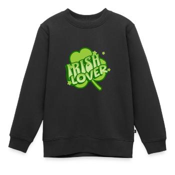 Irish Lover: Forever in Love with Ireland - Kinder Premium Organic Sweatshirt - Schwarz - Vorne - AI Model Kid Female (0cm)