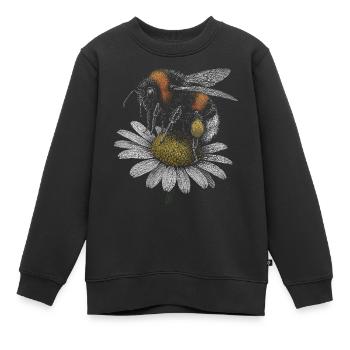 Bourdon - Sweat Premium enfant bio - noir - Devant - AI Model Kid Female (0cm)