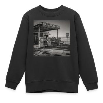 Route Tankstelle Lost Places Vintage Animal Crime - Kinder Premium Organic Sweatshirt - Schwarz - Vorne - AI Model Kid Female (0cm)