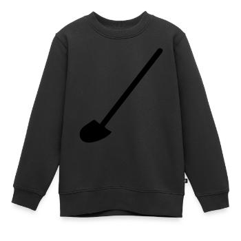 Bêche - Sweat Premium enfant bio - noir - Devant - AI Model Kid Female (0cm)
