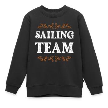 Équipage de navigation - Sweat Premium enfant bio - noir - Devant - AI Model Kid Female (0cm)