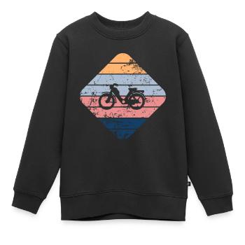Moped - Kinder Premium Organic Sweatshirt - Schwarz - Vorne - AI Model Kid Female (0cm)
