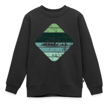 Berg - Kinder Premium Organic Sweatshirt - Schwarz - Vorne - AI Model Kid Female (0cm)