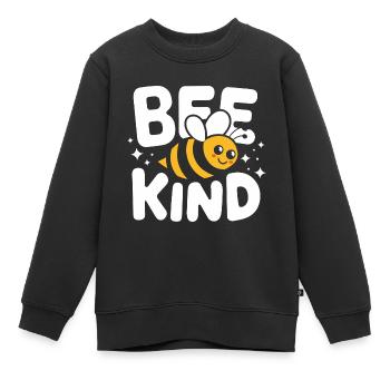 abeille abeille apicultrice abeille abeille - Sweat Premium enfant bio - noir - Devant - AI Model Kid Female (0cm)