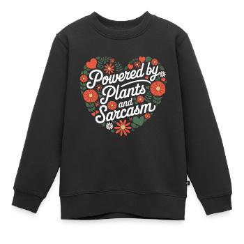 Végétarien Végétalien Végétarien Végétarien - Sweat Premium enfant bio - noir - Devant - AI Model Kid Female (0cm)