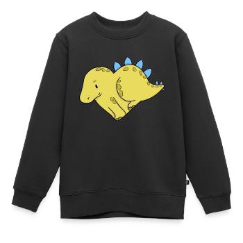 Liebe Stegosaurus - Kinder Premium Organic Sweatshirt - Schwarz - Vorne - AI Model Kid Female (0cm)