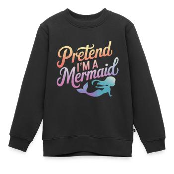 Meerjungfrau Fabel Meerjungfrauen Märchen - Kinder Premium Organic Sweatshirt - Schwarz - Vorne - AI Model Kid Female (0cm)