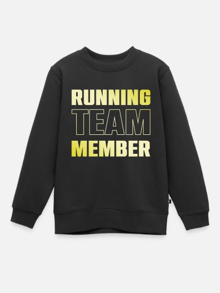 Running Team - Kinder Premium Organic Sweatshirt - Schwarz
