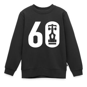 60 Formule Motorsport - Sweat Premium enfant bio - noir - Devant - AI Model Kid Female (0cm)
