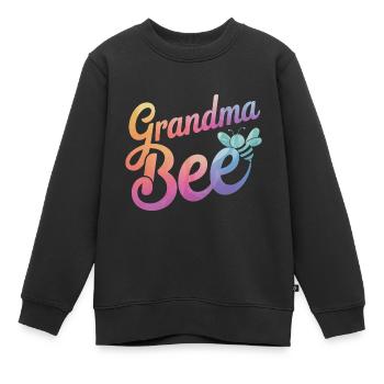 abeille abeille apicultrice abeille abeille - Sweat Premium enfant bio - noir - Devant - AI Model Kid Female (0cm)