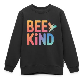 abeille abeille apicultrice abeille abeille - Sweat Premium enfant bio - noir - Devant - AI Model Kid Female (0cm)