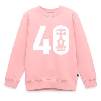 40 Formule Motorsport - Sweat Premium enfant bio - rose - Devant - AI Model Kid Female (0cm)
