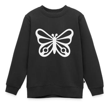 Papillon protection de la nature insecte protection de l’environnement - Sweat Premium enfant bio - noir - Devant - AI Model Kid Female (0cm)