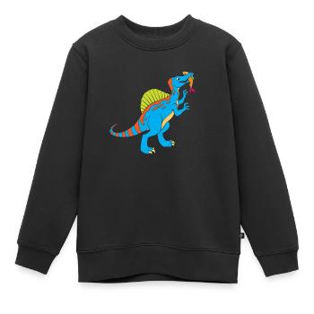 Spinosaurus - Dinosaurier - Kinder Premium Organic Sweatshirt - Schwarz - Vorne - AI Model Kid Female (0cm)