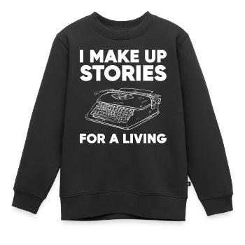 Autor - Kinder Premium Organic Sweatshirt - Schwarz - Vorne - AI Model Kid Female (0cm)