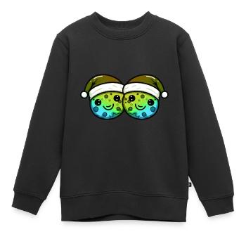 Keks Weihnachten Backen - Kinder Premium Organic Sweatshirt - Schwarz - Vorne - AI Model Kid Female (0cm)