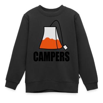 Campers - Sweat Premium enfant bio - noir - Devant - AI Model Kid Female (0cm)