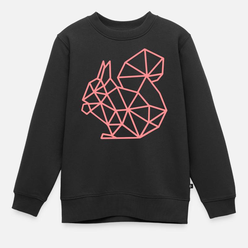 EICHHÖRNCHEN - Kinder Premium Organic Sweatshirt - Schwarz