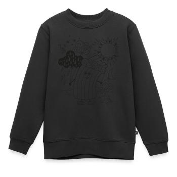 Rudi Regenbogen Wetter-Motiv zum Ausmalen - Kinder Premium Organic Sweatshirt - Schwarz - Vorne - AI Model Kid Female (0cm)