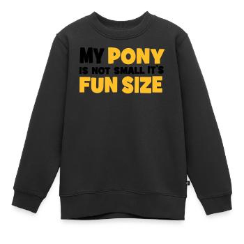 Pony - Kinder Premium Organic Sweatshirt - Schwarz - Vorne - AI Model Kid Female (0cm)