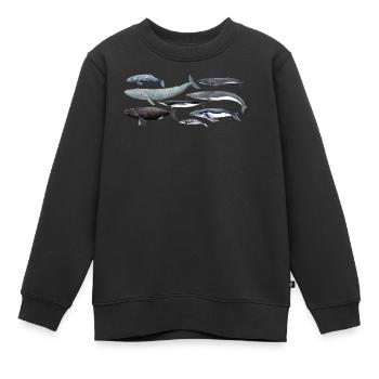 Wale - Wale - Baleines - Mysticeti - Kinder Premium Organic Sweatshirt - Schwarz - Vorne - AI Model Kid Female (0cm)