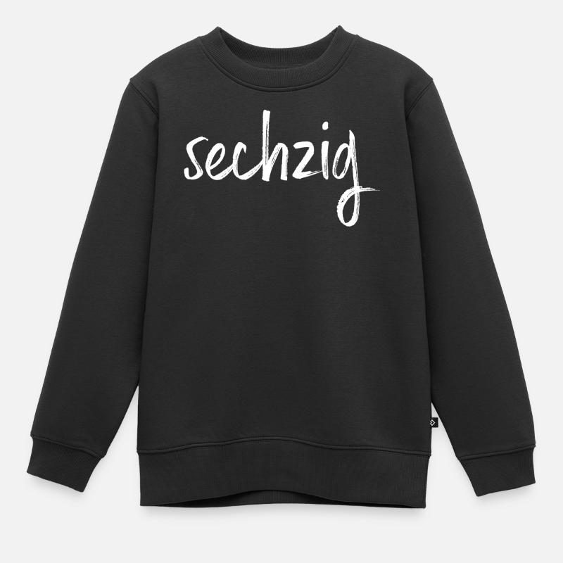 60 sechzig 60. Geburtstag Geschenk - Kinder Premium Organic Sweatshirt - Schwarz