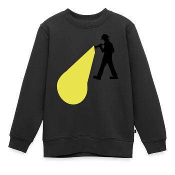 Detektiv - Kinder Premium Organic Sweatshirt - Schwarz - Vorne - AI Model Kid Female (0cm)